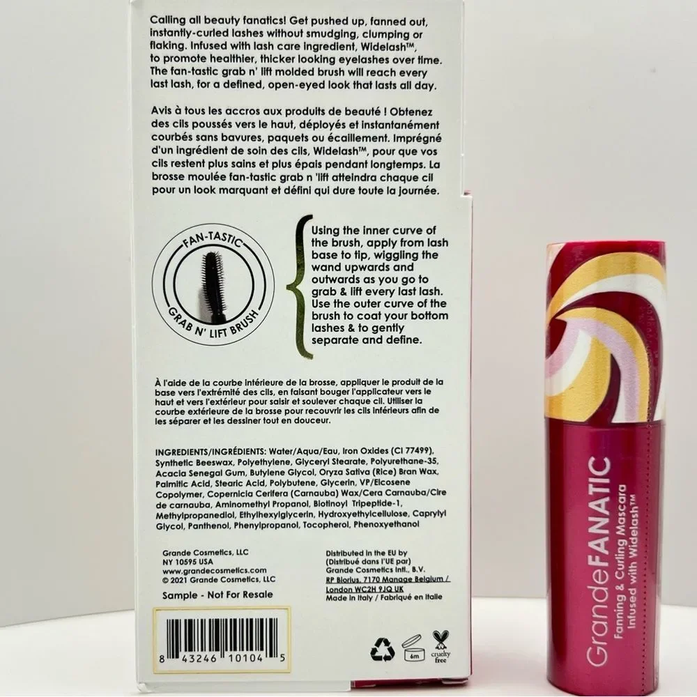🦋$7 ~ GRANDE Fanatic Fanning & Curling Mascara ~ SEALED